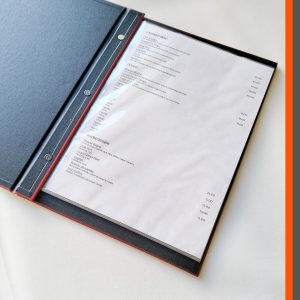 Screw Binding A4 Rouge Buckram MBAA