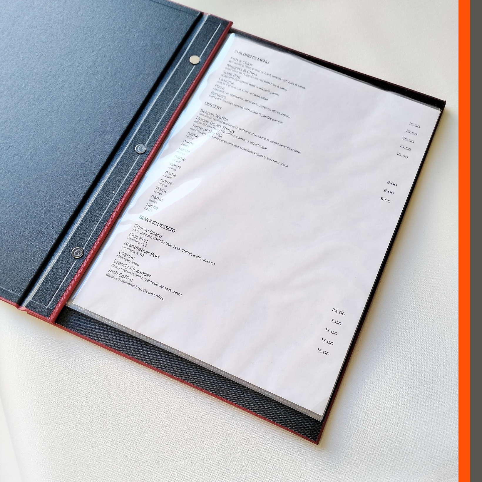 Screw Binding A4 Rouge Buckram MBAA