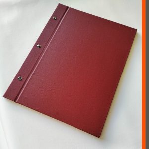 Screw Binding A4 Rouge Buckram MBAN